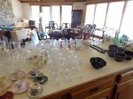 Crystal, Stone Soup bowls with Handles