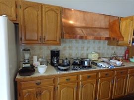 Iron Skillets, Cuisinart Food Processor, Blender, Coffee Maker, Cookware    