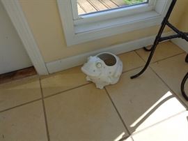 Ceramic Frog Flower Pot