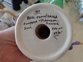 Real Conimbriga Portugal Hand Painted Numbered Candle Stick