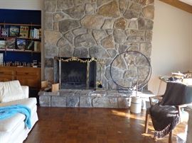 Large Tubular Steel Oval Wood Rack, Churn