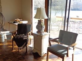 Single Chairs, Lamp,  Center Table , Decorative Bird House