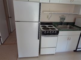 Kenmore Refrigerator, Kenmore Apartment Size Electric Stove