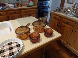 Visions Cookware Amber & Cranberry