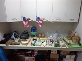 Car Vac, Battery Charger, Garden Hose, Lawn Sprinklers, Baskets, Misc