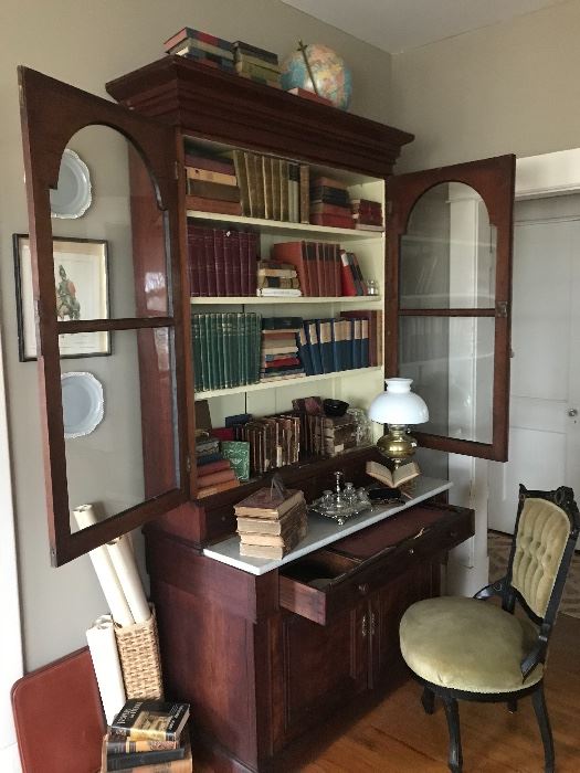Another family piece this wonderful American Empire Secretary dated 1840 and came from the same home as the sofa from Baltimore Maryland signed by Baltimore Cabniet maker