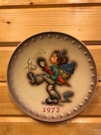 One of the Hummel Christmas plates 