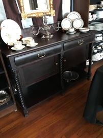 American Empire sideboard, circa 1840 from the home of Carolyn Martin, Carlie’s Maternal great grandmother.