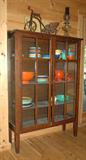 Mission Priarie Glass Door Bookcase