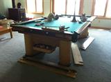 1940's Brunswick Commander Pool Table with Auto Ball Return