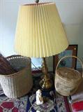 Lamps and baskets