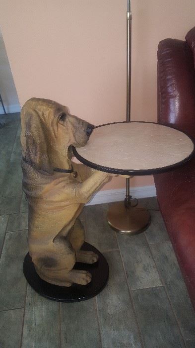 33" Dog Server Table. 2 Available but 1 has a broken ear so you will have to get creative!