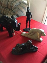 Among these are:    Ironwood elephant and    Vincent Glinsky,  Awakening with Certificate of  Authenticity