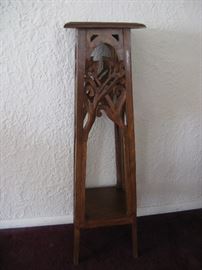 Antique Walnut Tall Fern Stand