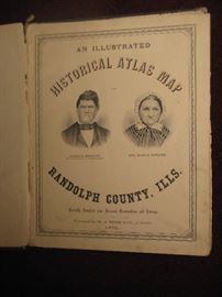 1875 An Illustrated Historical Atlas Map Randolph Co, ILLS. - Published by W.R. Brink & Co of Illinois