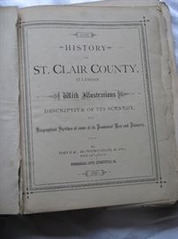 1881 HISTORY OF ST. CLAIR COUNTY, ILLINOIS - with illustrations & Biographical Sketches of some of its Prominent Men & Pioneers