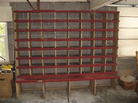 St. Louis Cardinals Storage Helmet Rack from the Old Busch Stadium - House was once owned by Terry Moore Center Fielder and was left with the home - now available for sale - great St. Louis Cardinals Memorabilia 