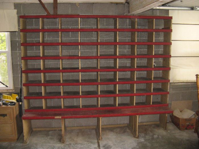 St. Louis Cardinals Storage Helmet Rack from the Old Busch Stadium - House was once owned by Terry Moore Center Fielder and was left with the home - now available for sale - great St. Louis Cardinals Memorabilia 