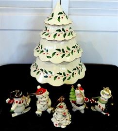 Lenox Christmas Tree and Ornaments