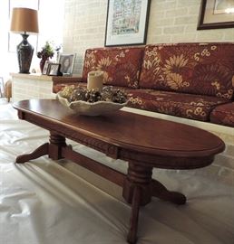 Trestle Oval Coffee Table