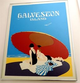 Galveston Island Framed Poster