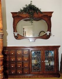 Dresser and Wall Mirror
