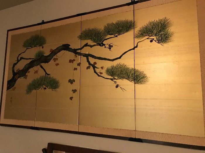 Japanese 4 Panel Screen