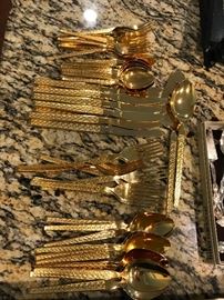 Gold Plated Flatware