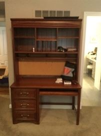 3-Drawer Desk with hutch.