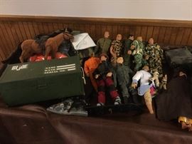 GI Joe's and accessories.