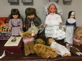 American Girl and collectible dolls.