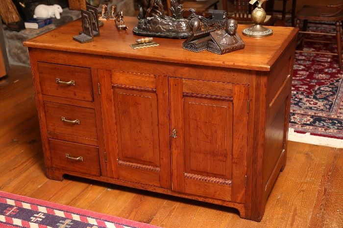 Antique handmade, dovetailed walnut cabinet, very fine.