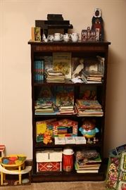 Children's books and toys.