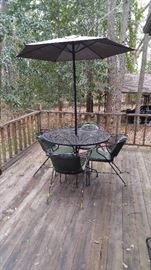  Wrought iron patio set