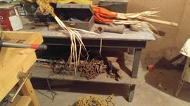 Workbench in the basement