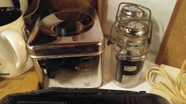 Vintage stainless steel tea container