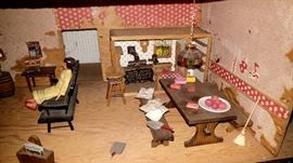 Vintage doll house & furniture sealed
Bids will,be taken on the doll,house & the furnishing