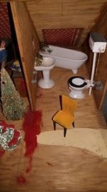 Vintage doll house & furniture sealed
Bids will,be taken on the doll,house & the furnishing