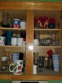 Coffee mugs and glasses