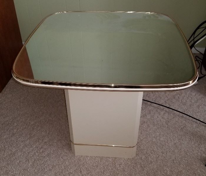 Mirror top end table