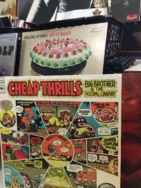Collectible albums - Rolling Stones, Beatles, Janis Joplin, Hank Williams, Big Brother and the Holding Company, Buddy Holly, Steppenwolf, Linda Ronstadt, Johnny Cash, Joan Baez...all the greats!