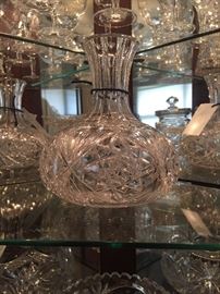 American Brilliant Glass Carafe