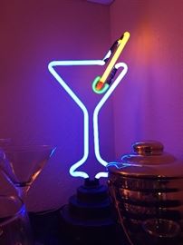 Neon Martini Sign