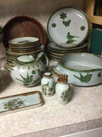 Large selection of El Palomar pottery.