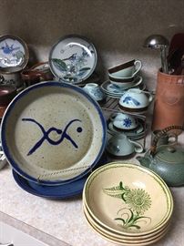 Hand painted Mexican pottery