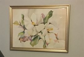 A Love of Magnolias print by Dolores price.