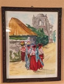 Original watercolor, unknown artist, beautifully executed!