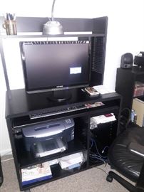 Computer desk and computer (sold separately )