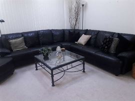leather sectional