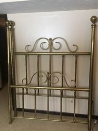 Brass Head and Footboards...queen size bedframe also included